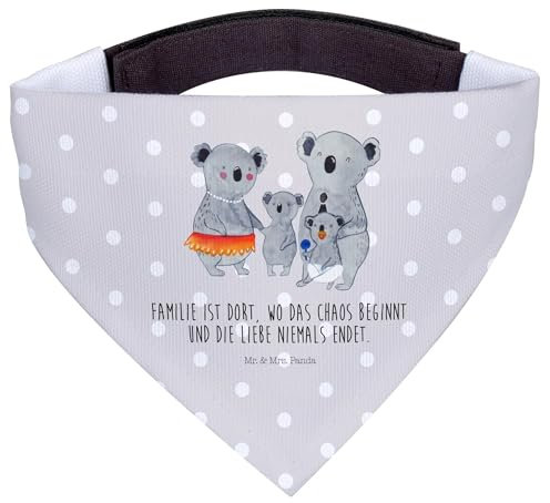 Mr. & Mrs. Panda Hundehalstuch L Koala Familie - Geschenk, Halstuch Hund, Für Hunde, Muttertag, Bandana, Koalas, Hundeschal, Kinder, Family, Mama