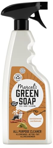 Marcel's Green Soap - Spray all-Purpose Sandalwood & Cardamom – Spray detergente – Eco friendly – Vegano – 99% Biodegradabile – 500 ML