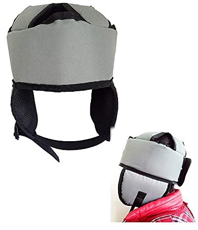 Anti-Caída Protección para La Cabeza Casco, Gorra de Protección para La Cabeza para Proteger La Cabeza de Golpes Y Magulladuras -Casco Anticolisión Con Protectores Auditivos