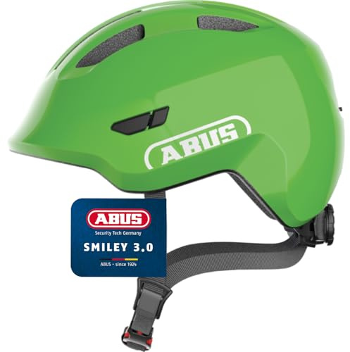 ABUS Casco per bambini Smiley 3.0 - casco da bici con calzata bassa, design a misura di bambino e spazio per il codino - per ragazze e ragazzi