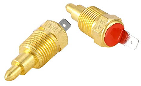 Lüfterthermostat Temperaturschalter, Lüfterschalter Motorlüfterschalter Universal 210-195 Grad Elektrische Motorkühlung Passend für 10 12 14 16 Lüfter