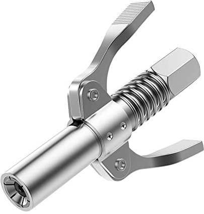Grease Gun Coupler Grease Gun Tip Quick Lock and Release Lube Grease Gun Fittings Dual Handle Grease Nozzle Coupler Upgraded To 12000 PSI,Compatible with All Grease Guns 1/8 NPT Ends Accessories