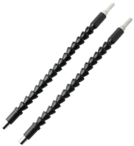 MIMIVIVA 2pcs Flexible Drill Bit Extension, Explore Flexible Extensions for Drills, Flexible Shaft Extension Bits