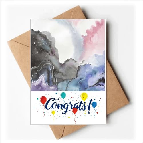 Aquarell-Tinte Schattierung Hochzeit Karten Glückwunsch Gruß Umschläge