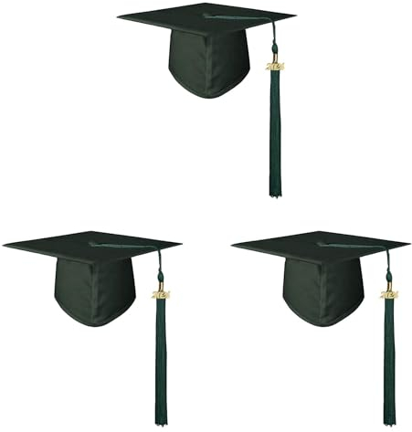 Blandoom Graduation Hat for Adult 2024 Adult Bachelor Graduation Cap 2024 Academic Mortar Board Hat Mortarboard Graduation Cap With Tassels Graduate Uniform Accessories Uniform Dress Up Props