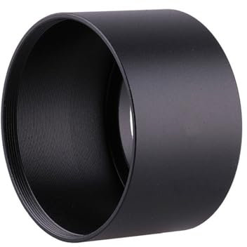 BOtizr Paraluce Generico for teleobiettivo in Metallo a Vite 37 39 40,5 43 49 52 55 58 62 67 72 77 82 95 105 mm Universale Nero Distanza focale(67mm)