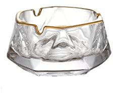 ZXCMY Wunderschön Kristallglas Aschenbecher Zigarre Zigarette Aschenbecher Dekor Aschenbecher Home Office Aschenbecher Indoor Outdoor 11 x 5,5 cm /4,3 x 2,2 in Praktisch