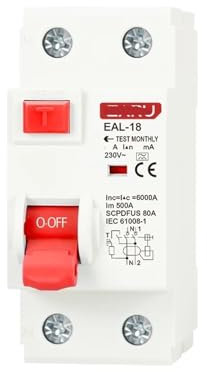 LTUNKHWP Interruttore differenziale elettromagnetico di Tipo A Interruttore differenziale di Sicurezza 2P 4P 10mA(2P 16A)