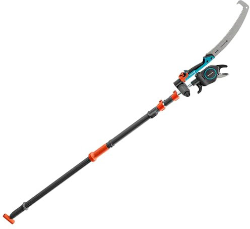 Gardena StarCut Pro L Set, Baum- und Strauchschneider, mit Säge & Adapter, Teleskopierbar, Bypass-Schnitt, 175–400 cm Reichweite, Qualitätsstahl-Klingen, für Äste bis 32 mm (12082-20)