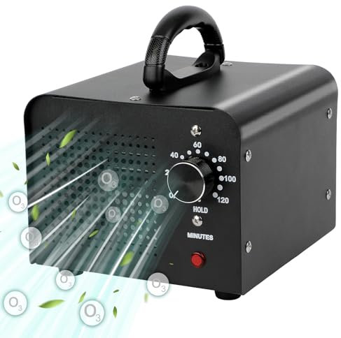 ISTOYO Ozongenerator 30000mg/Std Ozongerät, Ozonisator Industrieller O3 Ozon Luftreiniger mit 120 Min Timer bis zu 300㎡ Geruchskiller für Auto/Wohnung/Rauch/Haustiergerüche/Küchengerüche