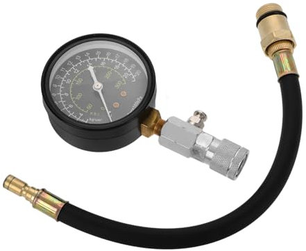 Mobestech Kompressionsprüfgerät Metall Tragbar Präzise Messung Für Motorzylinder Selbstgemacht Kfz Reparatur