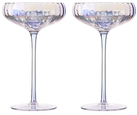 Party Weinbecher Weingläser aus Kristallglas, mundgeblasenes Rotweinglas, 265 ml, 325 ml, 355 ml, Weinglas mit Stiel, 2er-Set Hohe Qualität