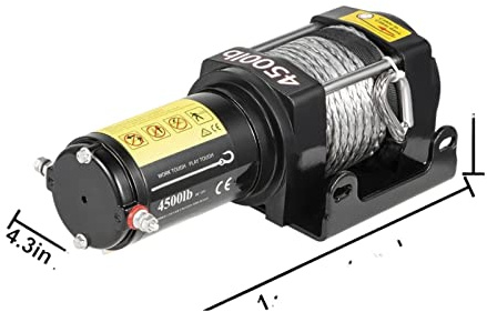 3000-1350 0lbs 12V Cabrestante eléctrico for cuerdas de remolques de automóviles sintheicos 4x4 Correa de remolque con control inalámbrico Canal de televisión británico Camión fuera de camino Para pri