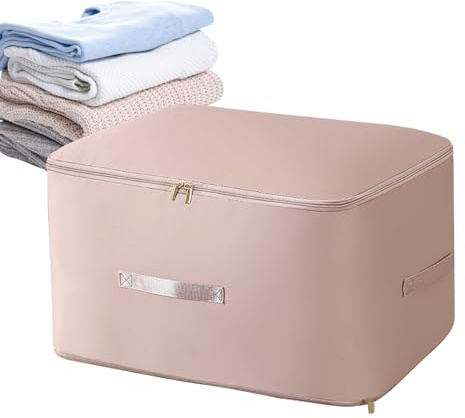Contenitori per biancheria da letto, cubi per trapunte, organizer per vestiti, grande capacità, borse in tessuto morbido con cerniera, porta coperte traspiranti con manici per camera da letto