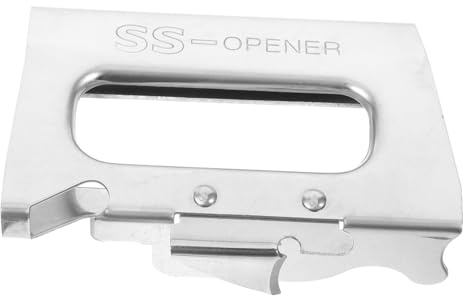 Abrelatas Compacto de Acero Inoxidable Plata Multifuncional