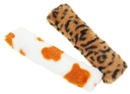 SUPVOX 2pcs Cat Pillow Toy Catnip for Indoor Cats Shaped as Soft Stuffed Animal Interactive Kitten Teething Toys