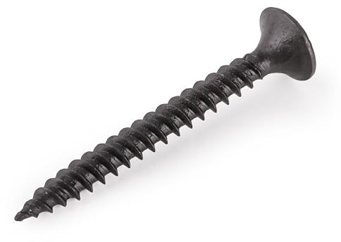 MIVOS Tornillos fosfatados negros - 35 x 3,5 mm - 200 unidades - Tornillos universales, de montaje - para paneles de yeso, perfiles de acero - para paneles de yeso reforzados con fibra