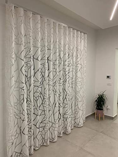 Tende Arredo Tessile - Tenda Camera da Letto, Soggiorno, Cucina SU MISURA, Altezza 300cm (da concordare) e Larghezza Personalizzabile, Tende 300 cm Altezza per Interni Moderne