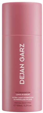 Dejan Garz Foundation Hårserum utan sköljning – anti-frizz och fuktgivande – för tunt, torrt, lockigt eller frissigt hår – 100 ml