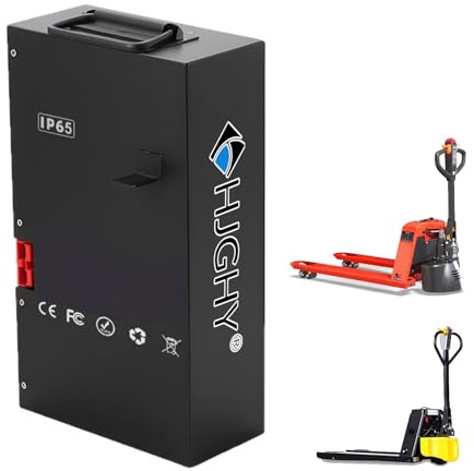 HJGHY Batterie 48 V 15 Ah pour transpalette électrique Manuel, avec Prise Anderson.