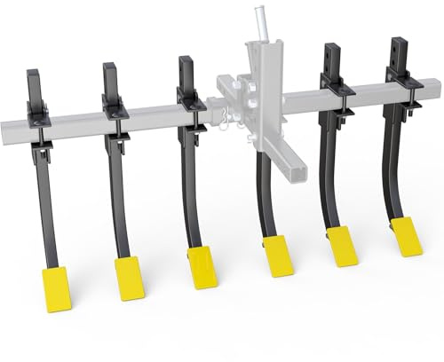 ATV/UTV Plow Implement Cultivator with 6 Scarifier Shank Fits for ATV/UTV Manual Implement Lift