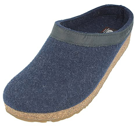 HAFLINGER Zapatilla de fieltro Grizzly Torben de pura lana, talla 44