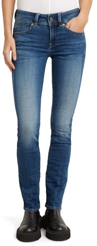 G-STAR Para Mujer Midge Saddle Straight Jeans, Azul (dk Aged D02153-6553-89), 31W / 32L