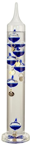 Galilei-Thermometer Wetterstation Glas Ø=4cm Sea-Club