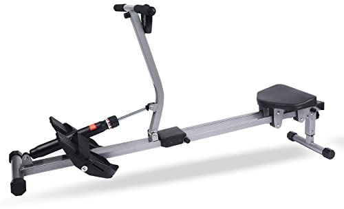 PRODCA Fitness Rowing Machine Rower Ergometer, with 12 Levels of Adjustable Resistance, Digital Monitor and 260 lbs of Maximum Load, Black