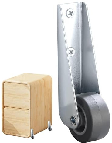 Ruote girevoli per carichi pesanti,Ruote girevoli per carichi pesanti,Ruote piroettanti con staffa lunga - Ruote con montaggio laterale per vari tipi di mobili, ruote con rotelle lisce e silenziose