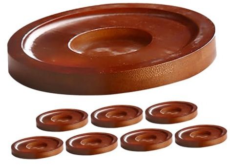 IMIKEYA 8pièces sous-Verres Rotatifs Bois Tapis De Verre Créatifs pour Bar Et Fête Accessoires Multifonctionnels pour Whisky Et Bières