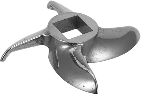 TIDTALEO Cuchilla Para Picadora De Carne Eléctrica y Manual Acero Inoxidable 0,47 Pulg Orificio Cuadrado 2,48 Pulg Diámetro Repuesto Para Picadora Doméstica Embutidos