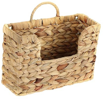 SZLIFE Porte-Revues, Support pour Journaux, Panier de Rangement Tissé, Panier à Journaux, étagère à Magazines, Support Mural pour Magazines, Papiers et Lettres, Livres