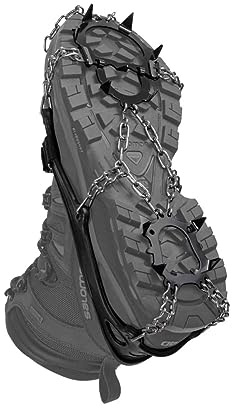 Hillsound Trail Crampon I Ice Cleat Traction System for Beginner & Experienced Winter Trail Hiking, Black, X-Large