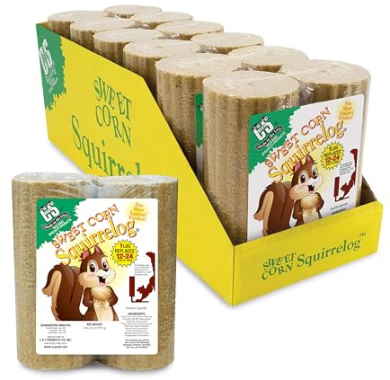 C&S Sweet Corn Squirrelog, 6-Pack Refill