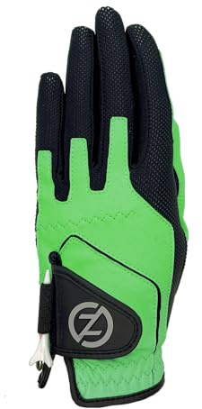 Zero Friction Guantes de Golf de Mano Izquierda para niñas, Talla única, Color Verde Lima GL50002