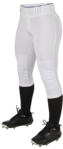 Champro Pantalon de Softball Traditionnel en Polyester Taille Basse pour Femme Taille XXL Blanc