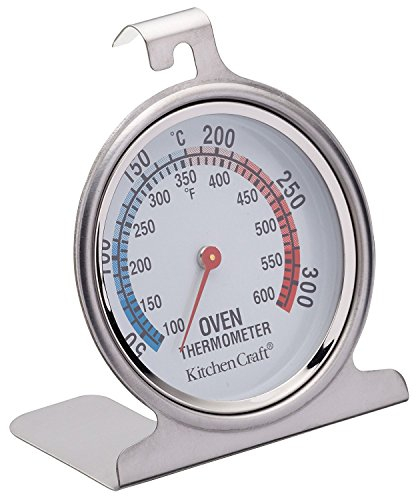 2 X KitchenCraft Stainless Steel Oven Thermometer, 6.5 x 8 cm (2.5 x 3)
