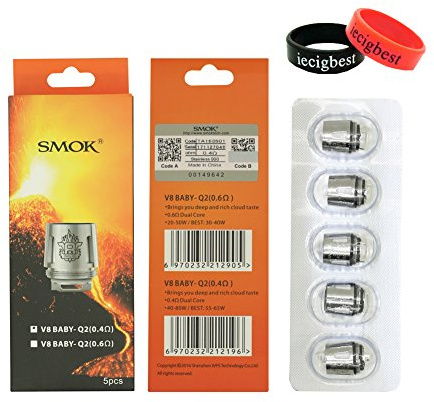 SMOK TFV8 Baby Beast Verdampfertank (V8 Baby-Q2) 0.4ohm- Pack of 5