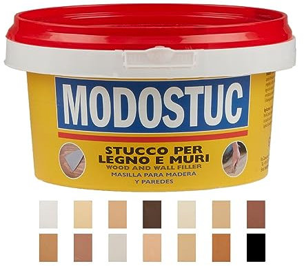 Original MODOSTUC Holzkitt 1kg Eiche Gebrauchsfertige Füllmasse für Holz & Wand, Holz-Spachtelmasse, Ideal zum Reparieren von Holzschäden