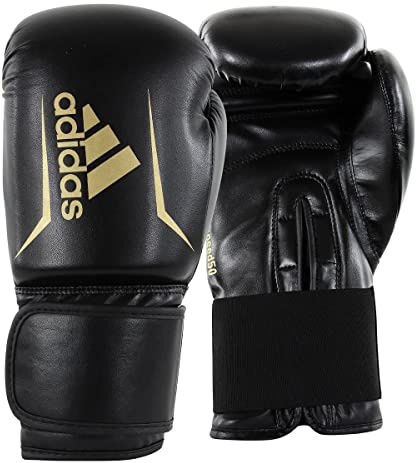 adidas Guantes de Boxeo Speed 50 para Adultos, 14 onzas, cómodos y duraderos, Color Negro