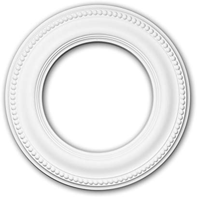 PRO[f]home® - Ceiling Rose 156006 Ceiling Decoration Medallion Rosette Decorative Element Neo-Classicism Style White Ø 33 cm Profhome