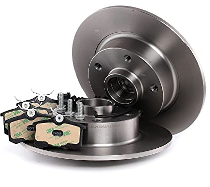 RIDEX 3405B0144 Jeu Disques et plaquettes de freins Arrière avec accessoires avec bague ABS avec roulement de roue avec tôle anti-bruit pour OPEL Astra H 3/5 portes (A04)