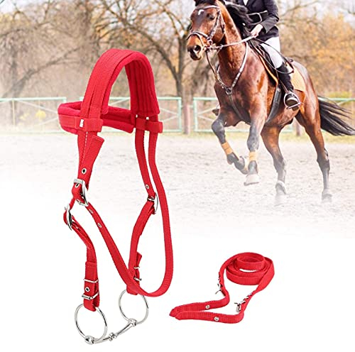 Naroote Andraw Zügel,Gebisslose Trense Funny Horses - Spielzeugtrense Holzpferde Spielpferde Present, Geschlossene Zügel für