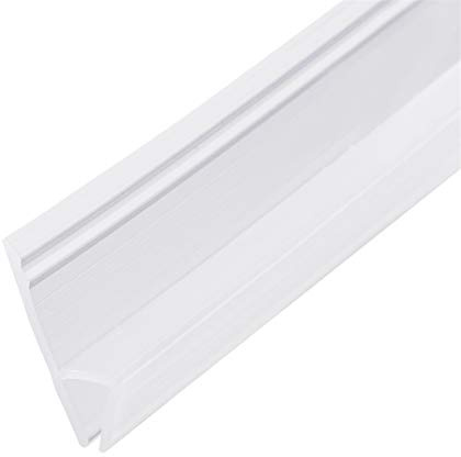Pangyoo PYouo-Dichtungsband Frameless Glas Duschtür-Wege Unterseite Dichtungsstreifen, H-Typ W 10-20mm Tropfschiene - 6-12mm Glas x 2m Länge, Effiziente Abdichtung (Color : 10 8mm x 2m L)