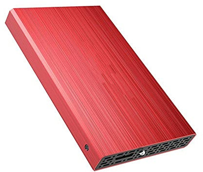 SUYING Disque dur externe HDD 2 To/1 To/500 Go/320 Go, USB 3.0 de sauvegarde, convient pour PC de bureau, MacBook, ordinateur portable, PS4, Xbox, Smart TV (60 Go, rouge)