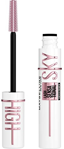 Maybelline Lash Sensational Sky High Serum Infused Lash Primer for Mascara, Lengthening, Thickening, Tinted and Washable Formula, Soft Black, 1 Count