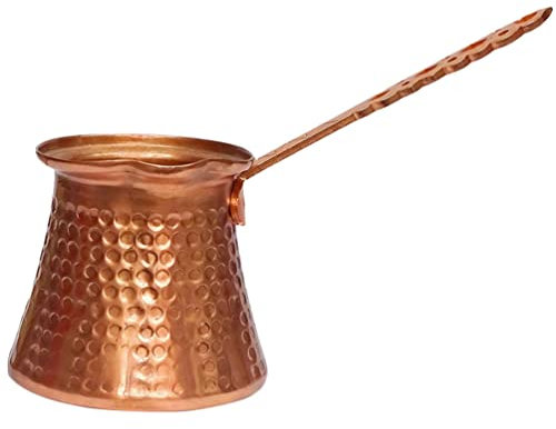 Cabilock 320 Ml Kaffeebehälter Aus Verkupfertem Aluminium Türkische Kaffeekanne Für Heiße/kalte Getränke