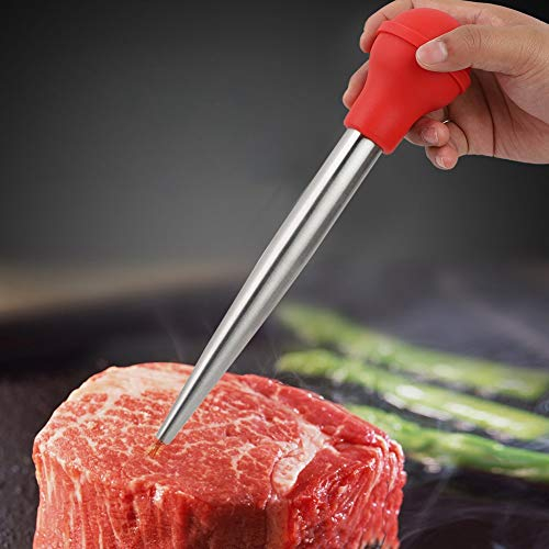 ANKROYU Baster De Pavo, Jeringa de Baster de Pavo de Acero Inoxidable, Herramienta De Condimento para Adobo, Herramienta De Adobo De Carne para Rociar Y Marinar Carne De Cerdo, Pescado
