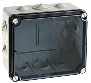 IP65 Aufputz Feuchtraum Abzweigkasten Verteilerkasten Abzweigdose Verteilerdose (175x151x95mm transparent)